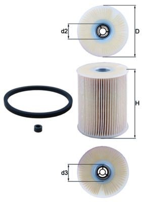 Mahle kraftstofffilter 231d - kraftstofffilter,