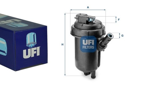 Ufi kraftstofffilter für opel - ufi,
