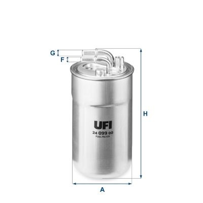 Ufi kraftstofffilter 099 - kraftstofffilter, 24.099.00