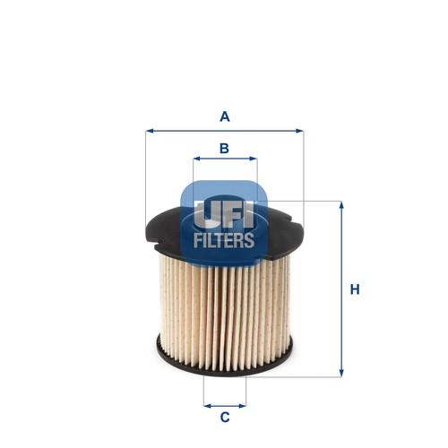 Ufi kraftstofffilter 104 00 - ufi, 26.104.00