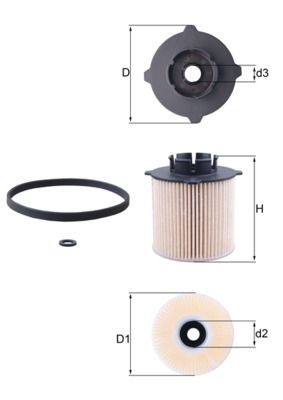 Mahle kraftstofffilter 265d - mahle,