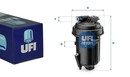 Ufi kraftstofffilter für - kraftstofffilter,
