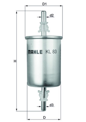Kraftstofffilter mahle 83 - kraftstofffilter,